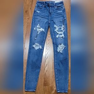 American Eagle skinny jeans, curvy fit size 000
